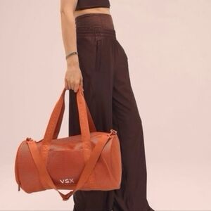 Victoria'a Secret VSX Orange Mesh Duffle Bag Sporty New With Tags